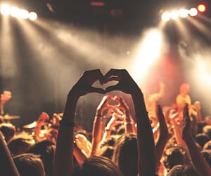 crowded concert